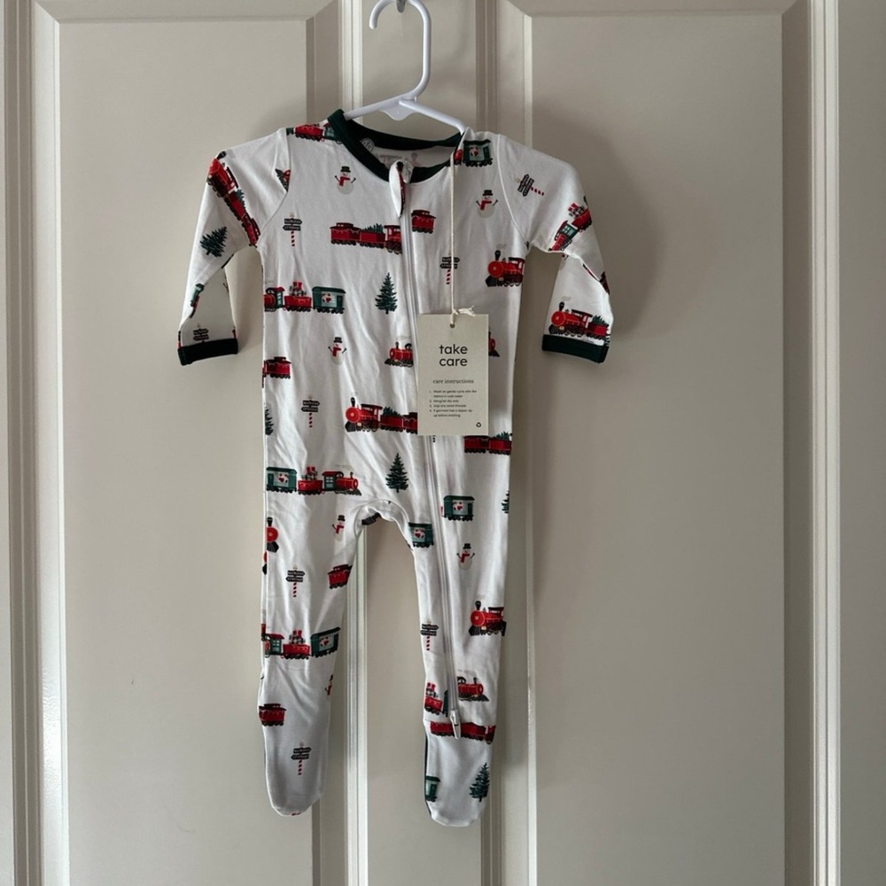 Kyte Baby Footie Holiday Train